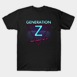 Generation Z Cool Retro 80's Inspired Gen Z Gift T-Shirt